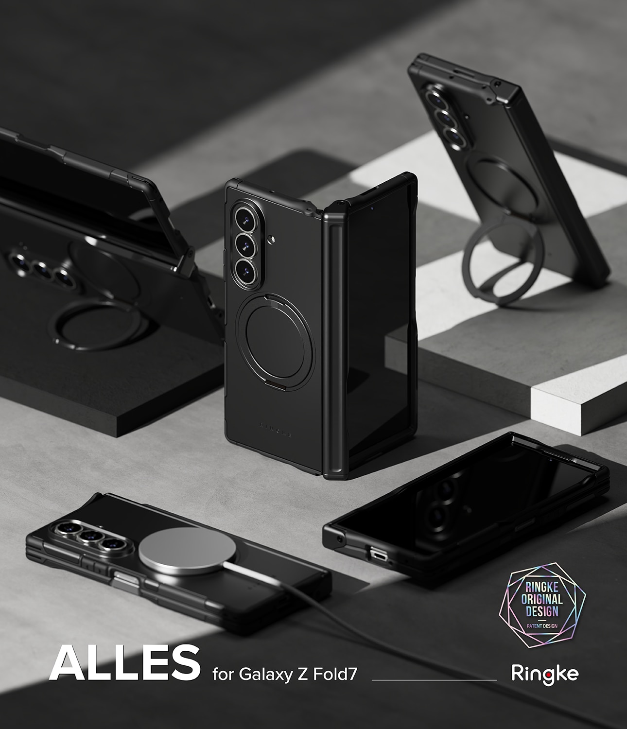 Alles Magnetic Case Samsung Galaxy Z Fold 7 svart