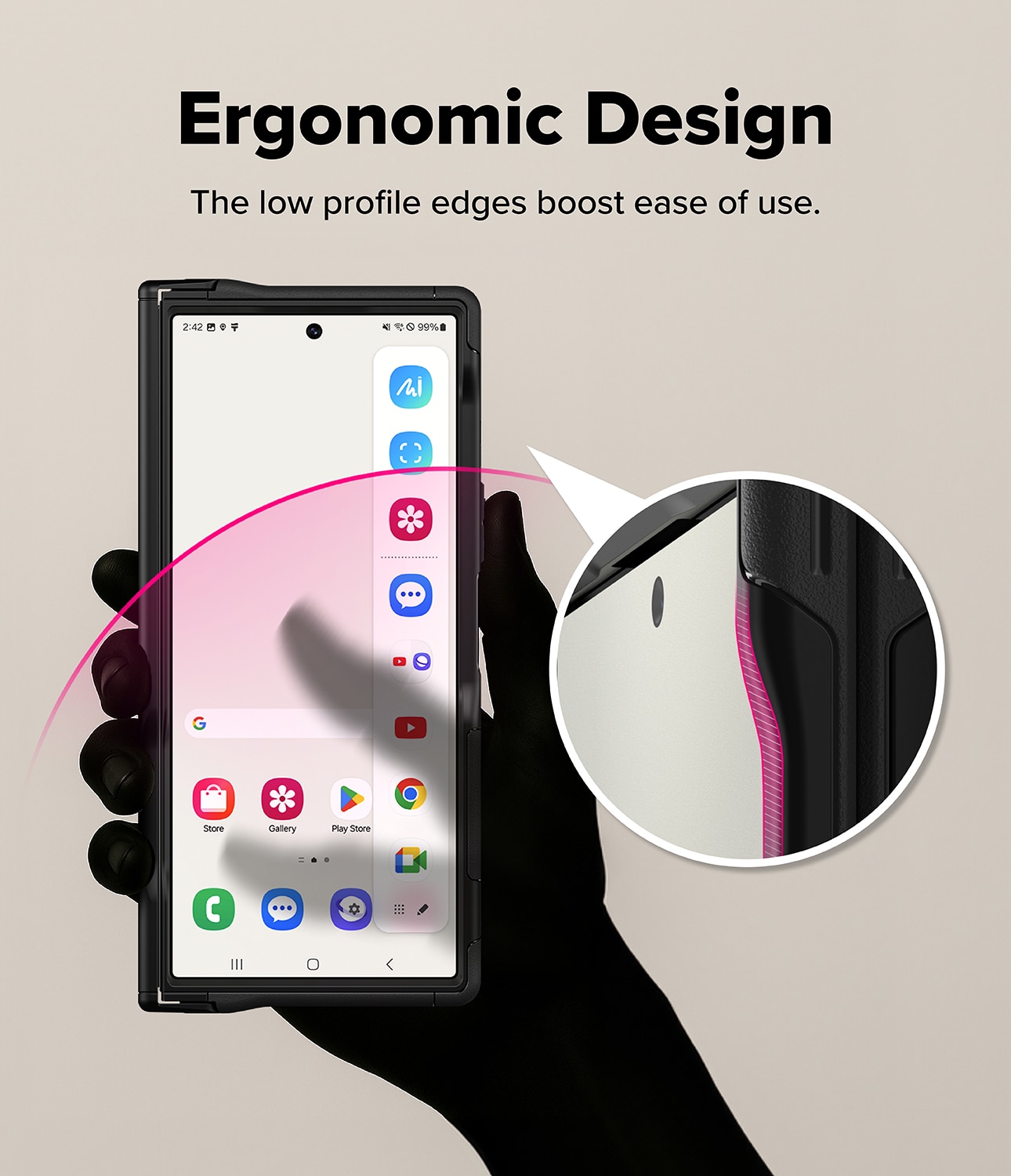 Alles Magnetic Case Samsung Galaxy Z Fold 7 svart