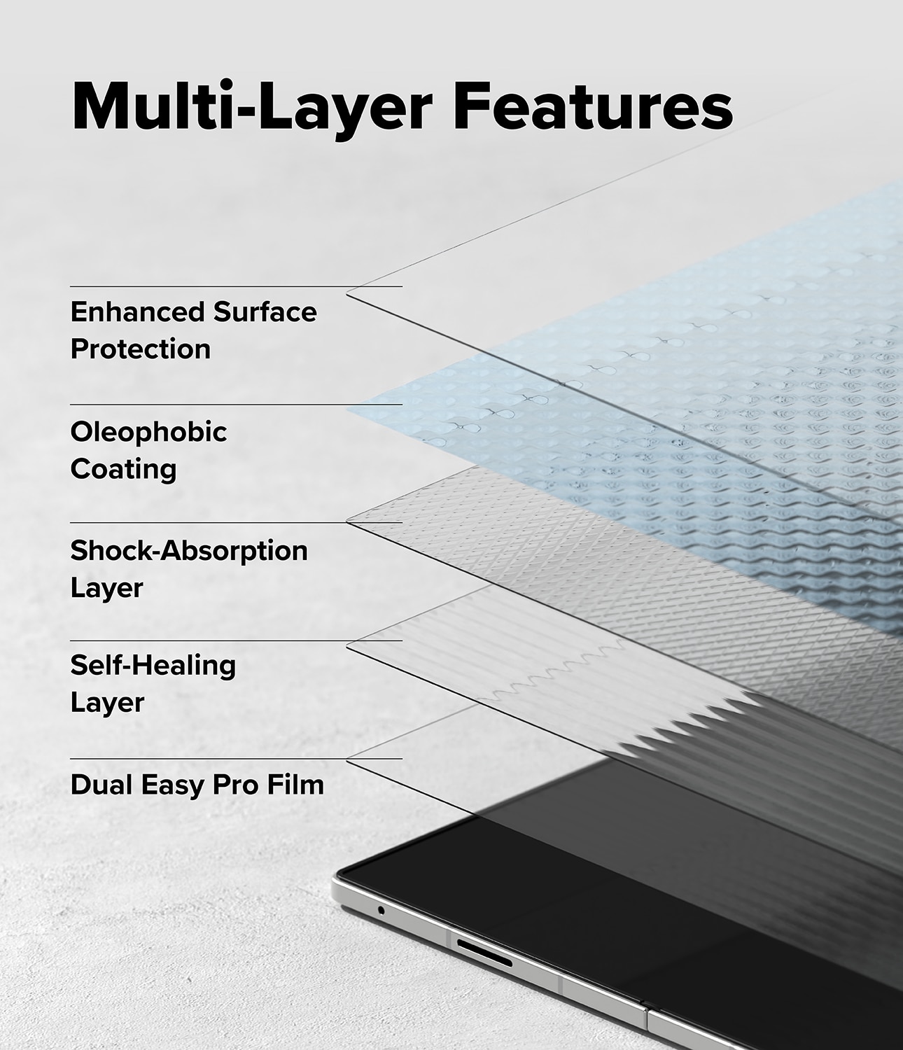 Dual Easy Pro Screen Protector (2-pack) Samsung Galaxy Z Fold 7