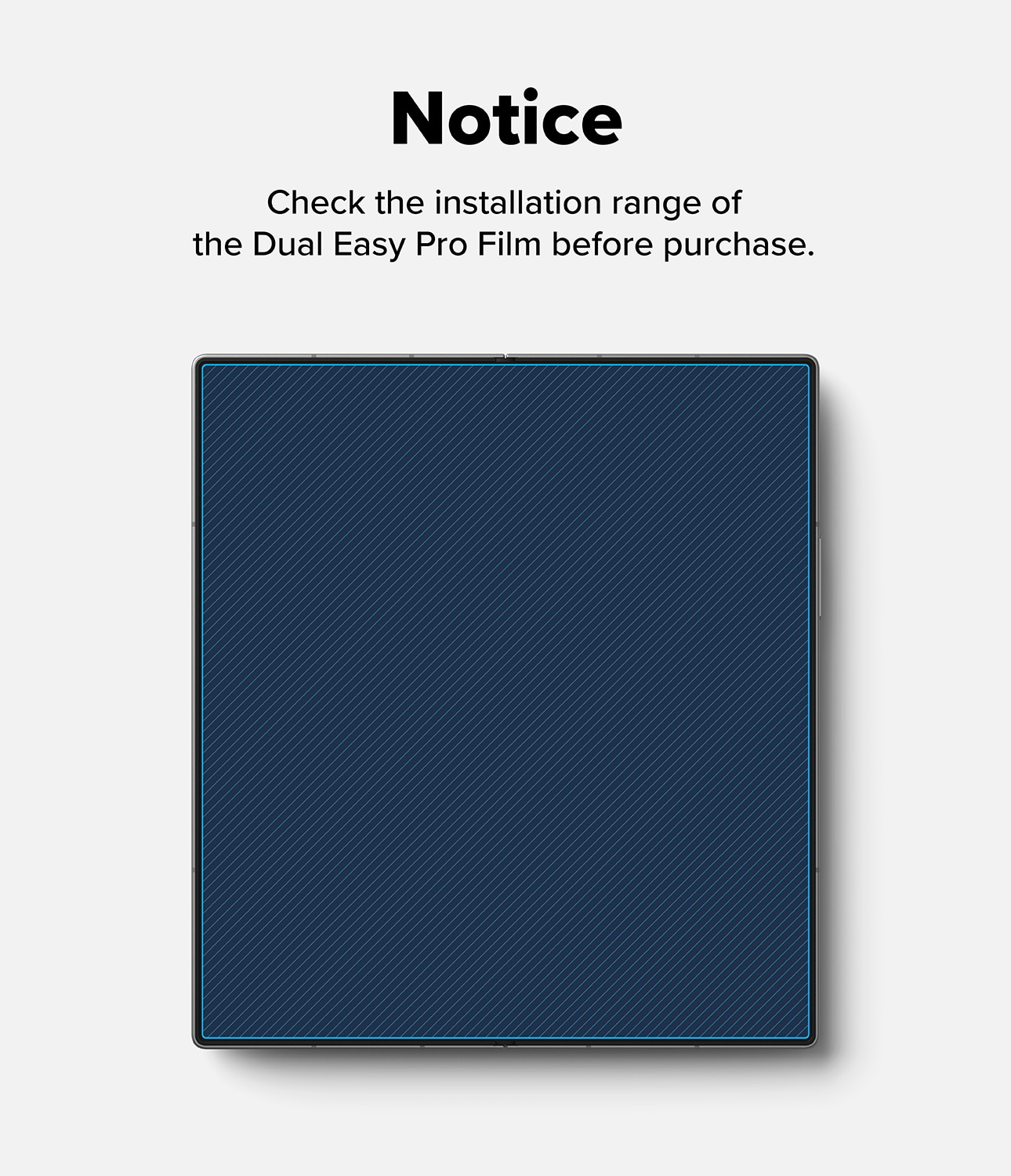 Dual Easy Pro Screen Protector (2-pack) Samsung Galaxy Z Fold 7