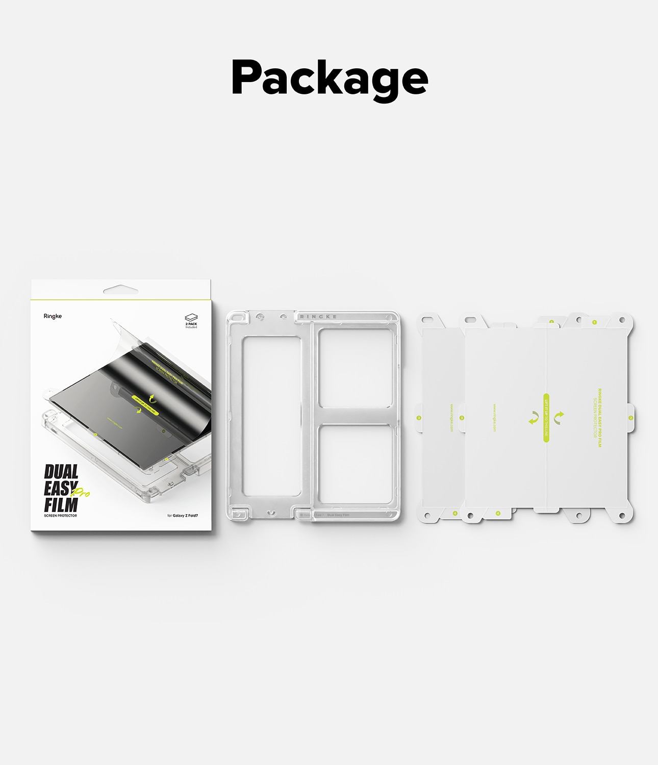 Dual Easy Pro Screen Protector (2-pack) Samsung Galaxy Z Fold 7