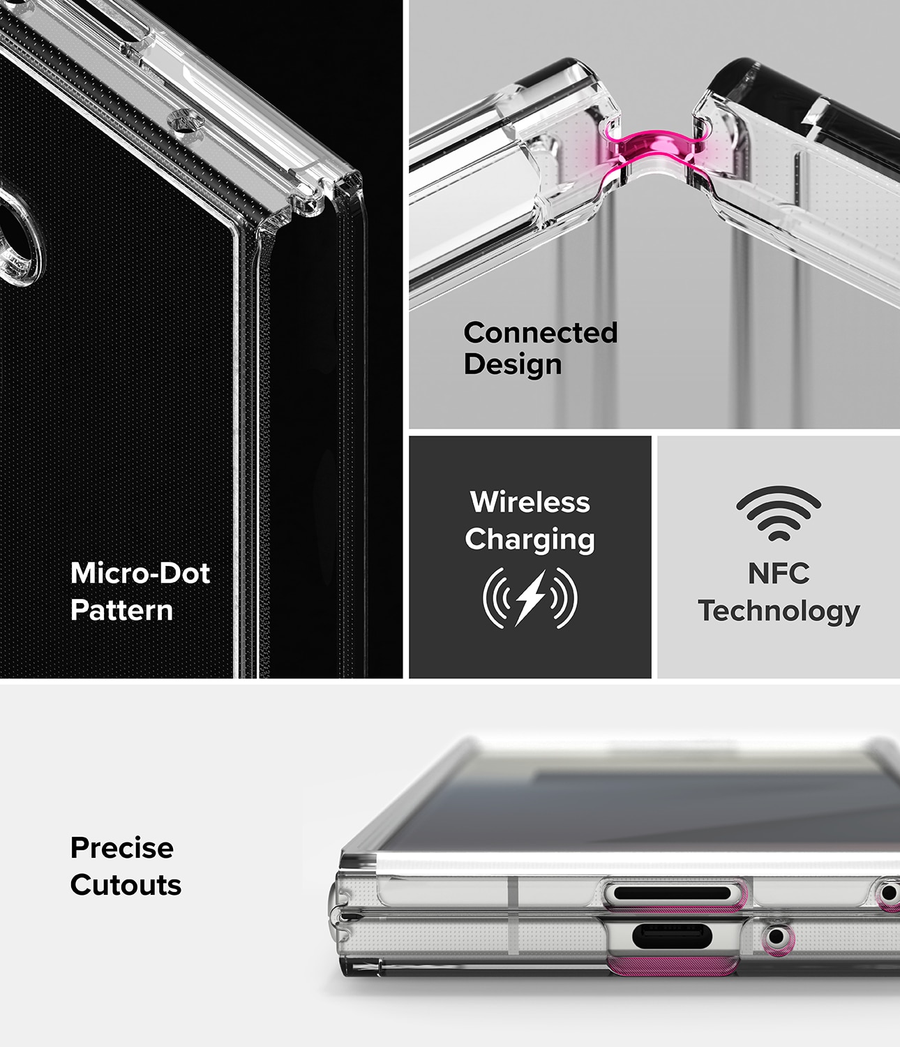 Fusion Case Samsung Galaxy Z Fold 7 Clear