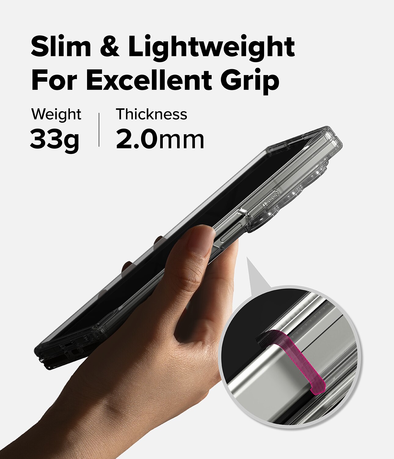 Fusion Case Samsung Galaxy Z Fold 7 Clear