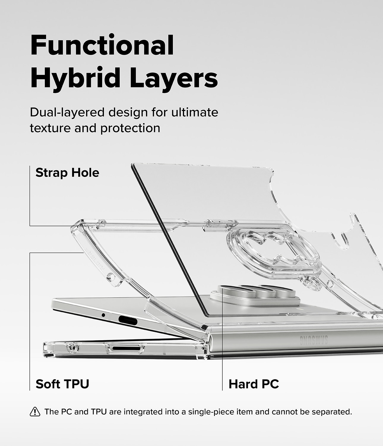 Fusion Case Samsung Galaxy Z Fold 7 Clear