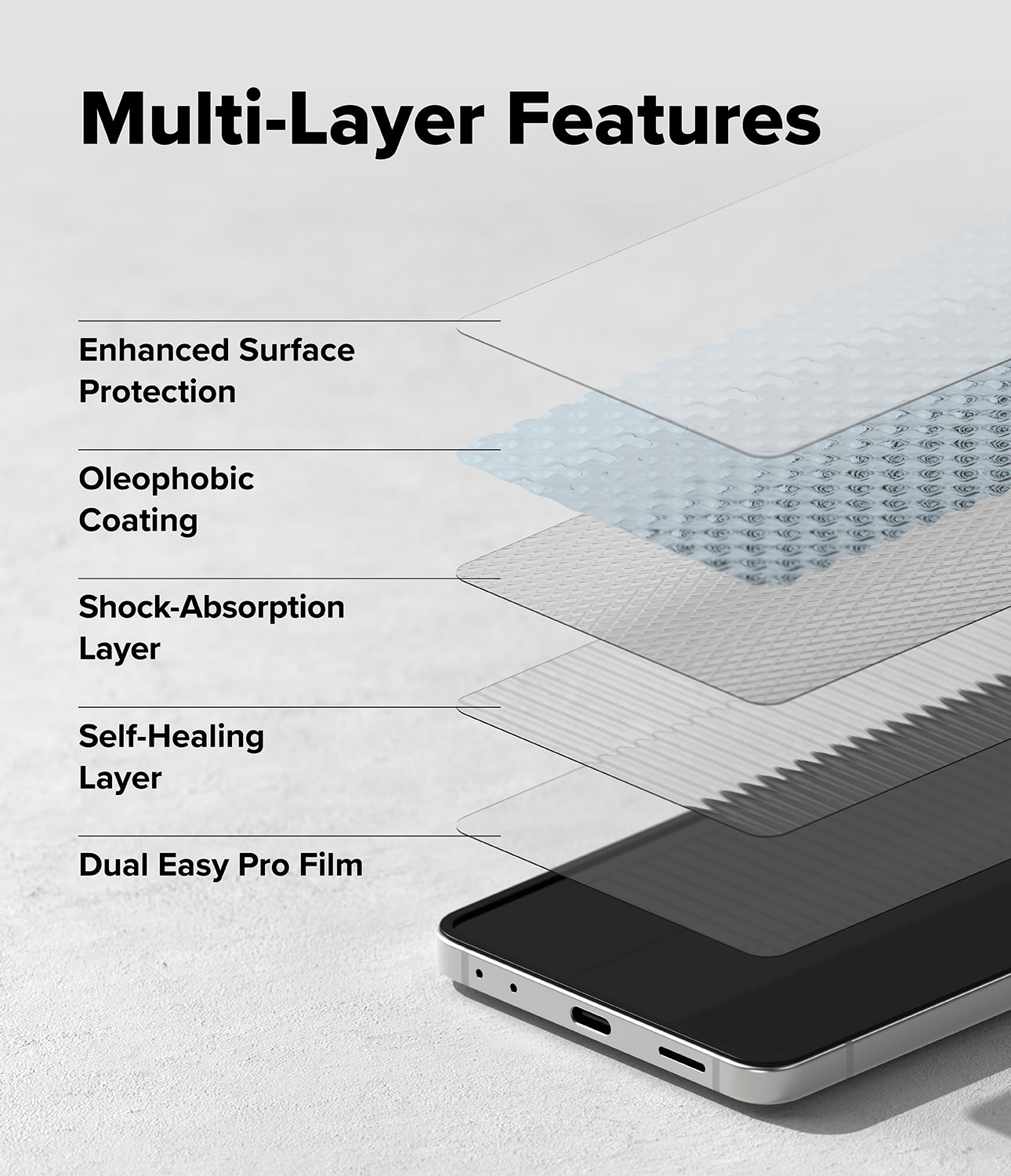 Dual Easy Pro Screen Protector (2-pack) Samsung Galaxy Z Flip 7