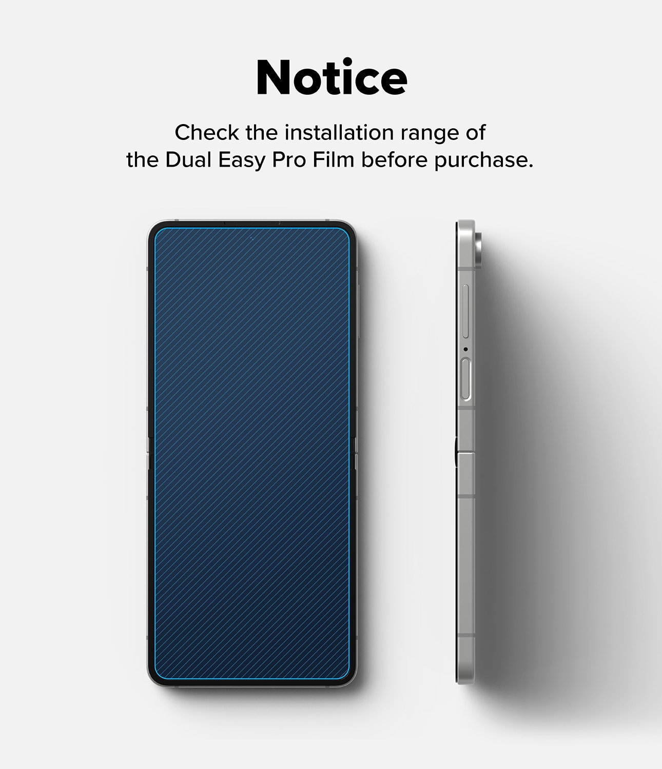 Dual Easy Pro Screen Protector (2-pack) Samsung Galaxy Z Flip 7