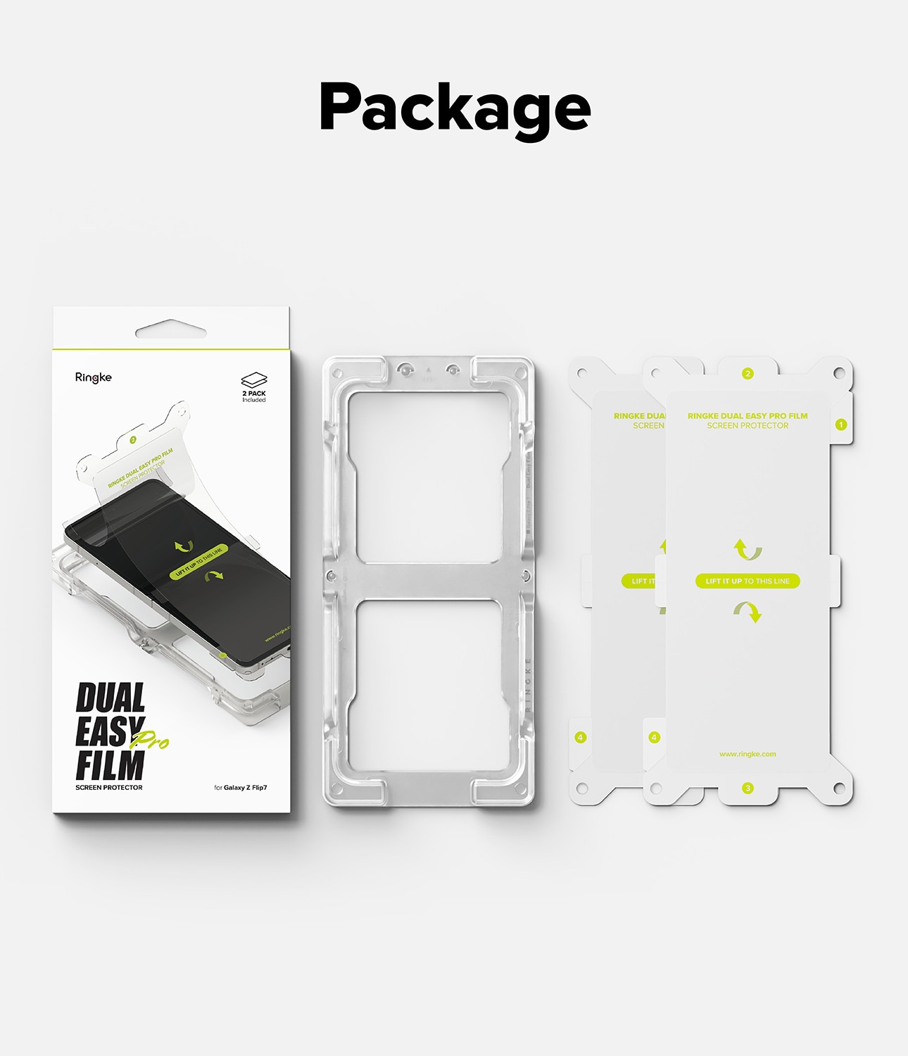 Dual Easy Pro Screen Protector (2-pack) Samsung Galaxy Z Flip 7