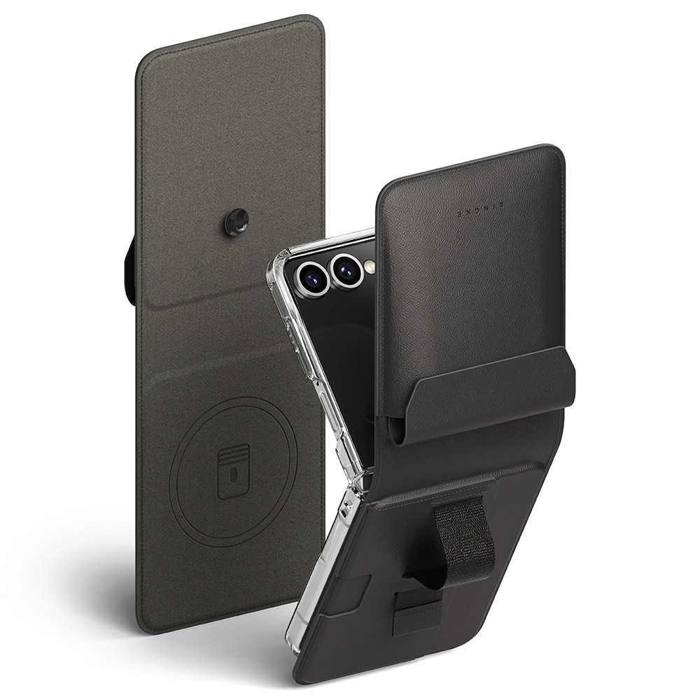 Folio Grip Wallet Magnetic Samsung Galaxy Z Flip 7 Black