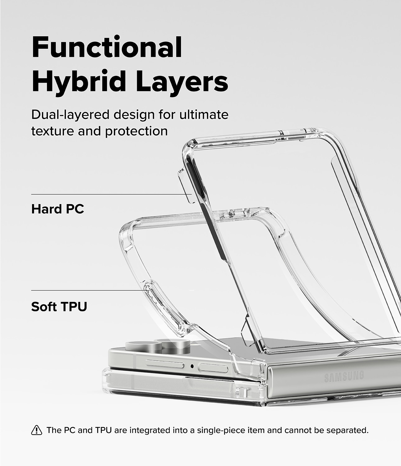 Fusion Case Samsung Galaxy Z Flip 7 Clear