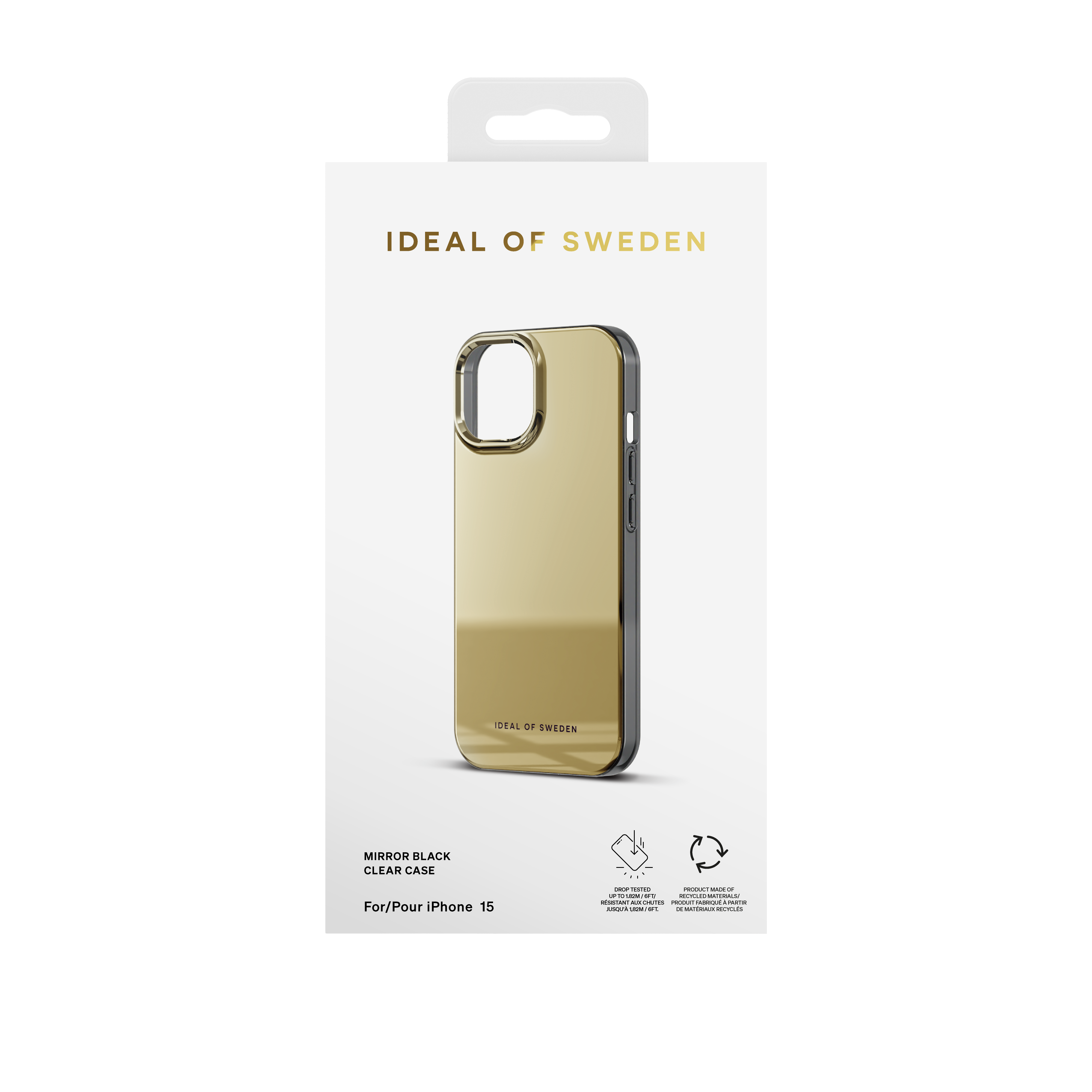 Clear Case iPhone 15 Mirror Gold