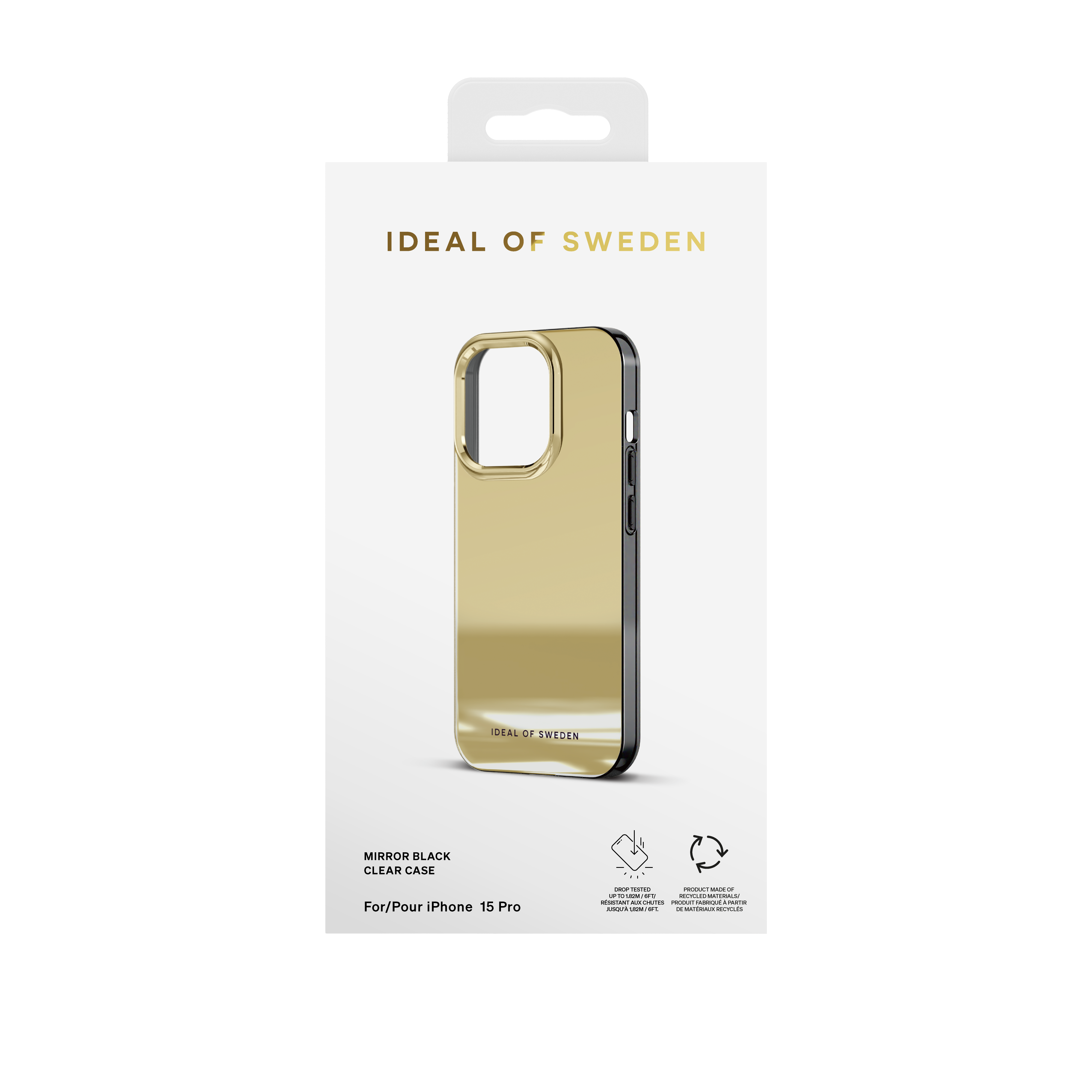 Clear Case iPhone 15 Pro Mirror Gold