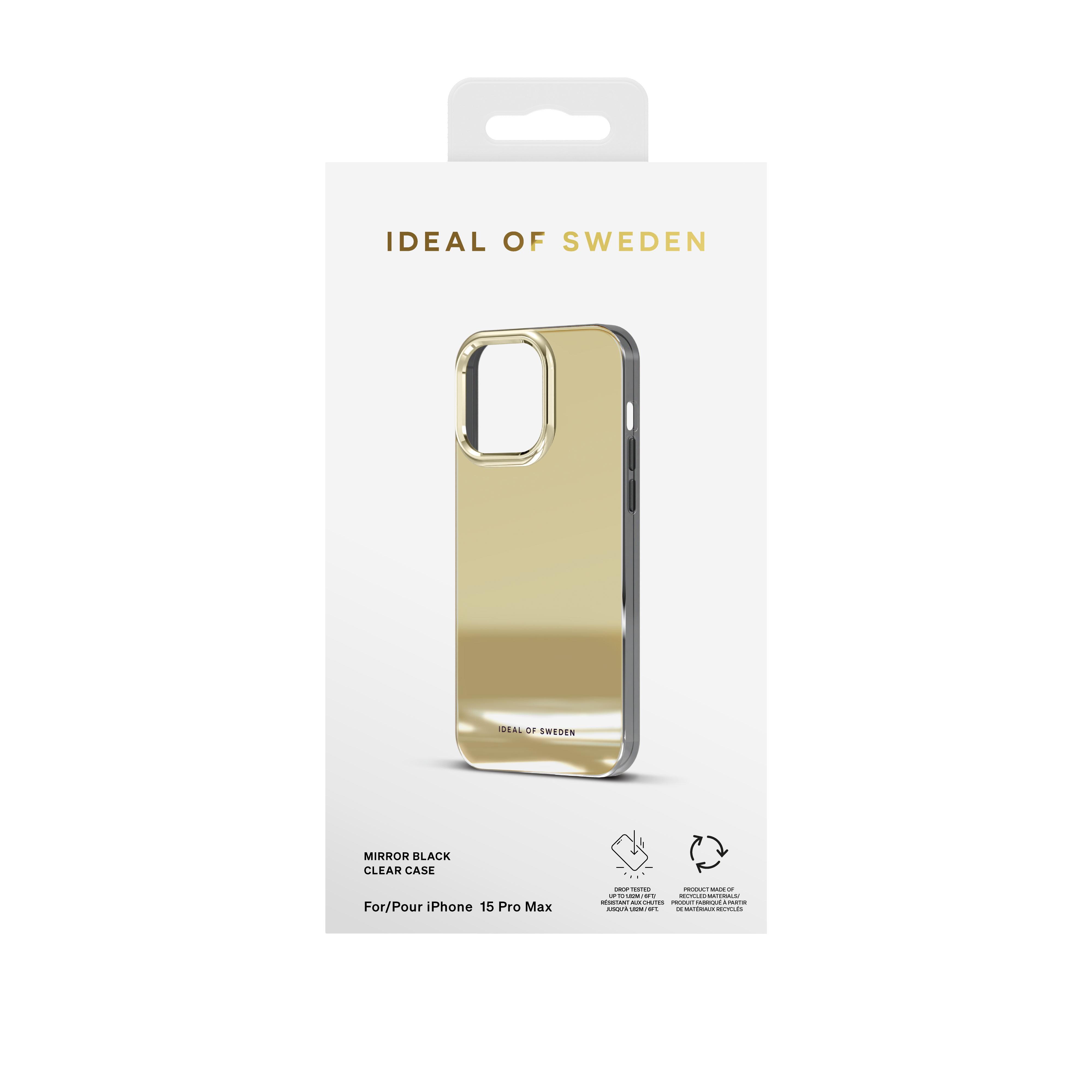 Clear Case iPhone 15 Pro Max Mirror Gold
