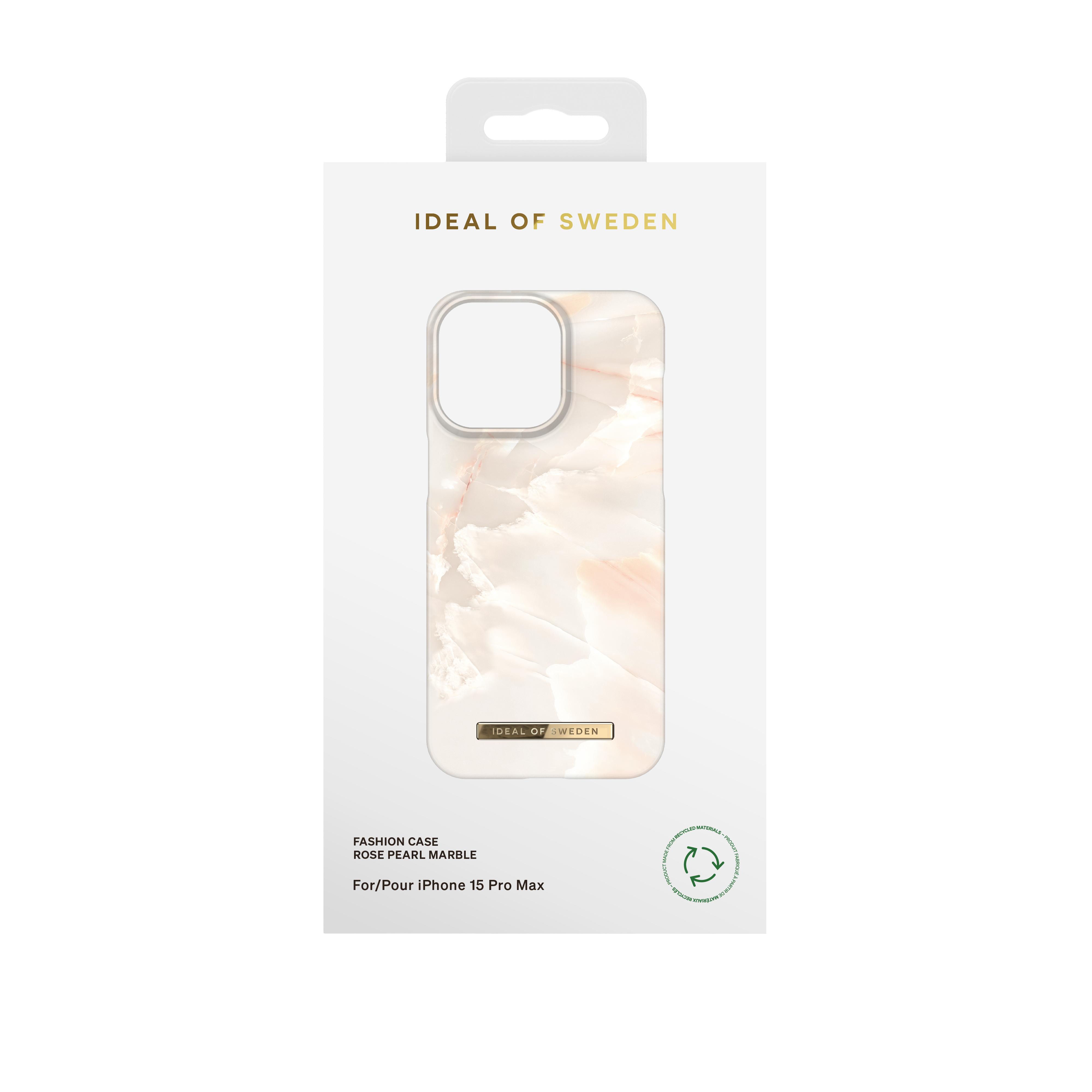 Fashion Case iPhone 15 Pro Max Rose Pearl Marble