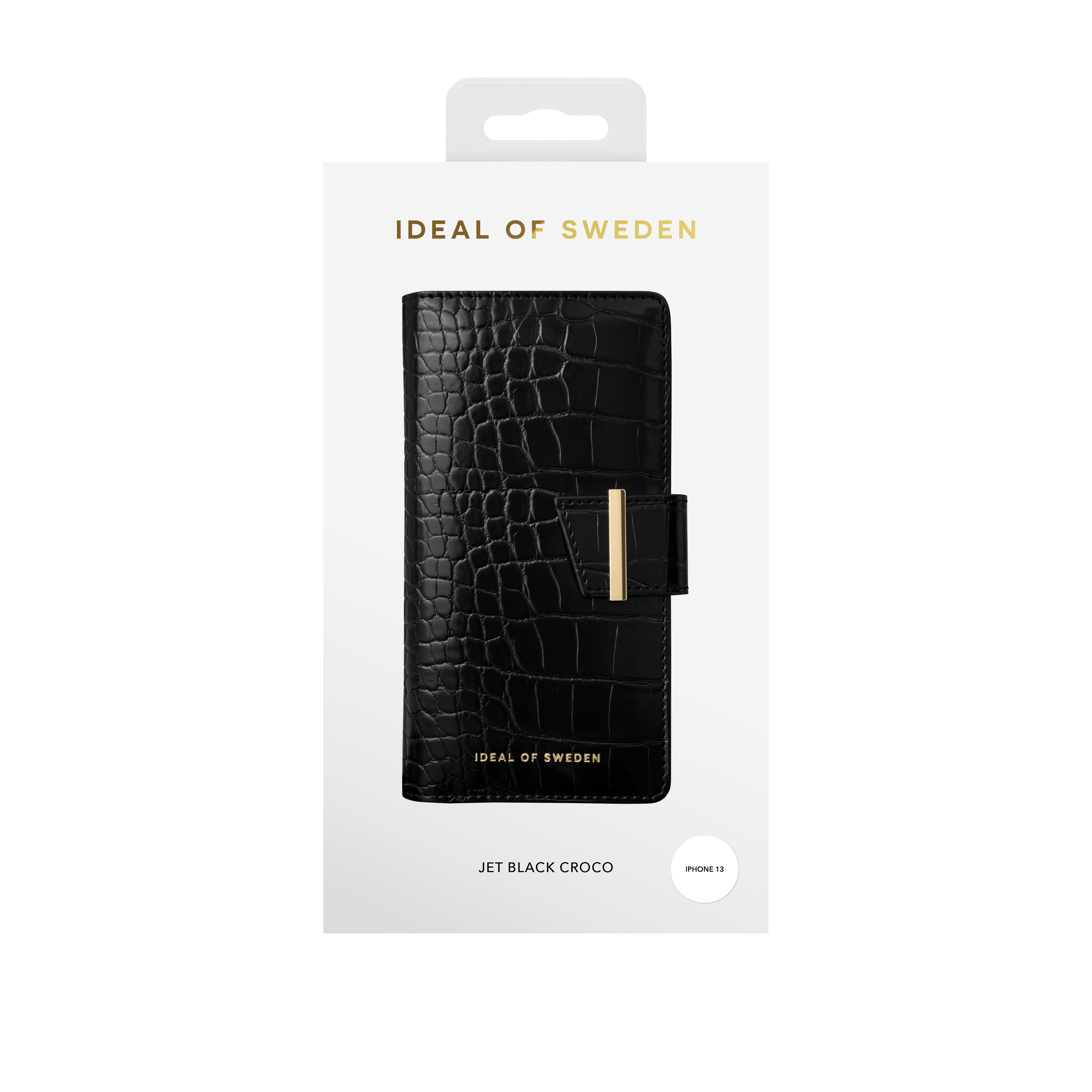 Cora Wallet iPhone 13 Jet Black Croco