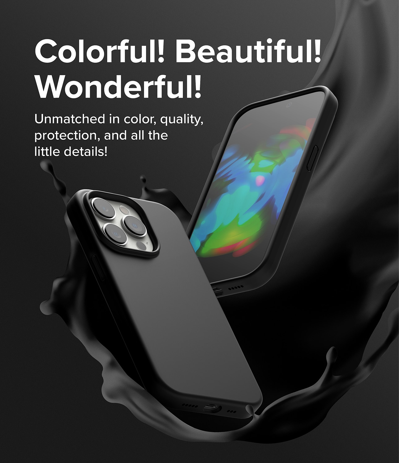 Silicone Case iPhone 14 Pro Max Black
