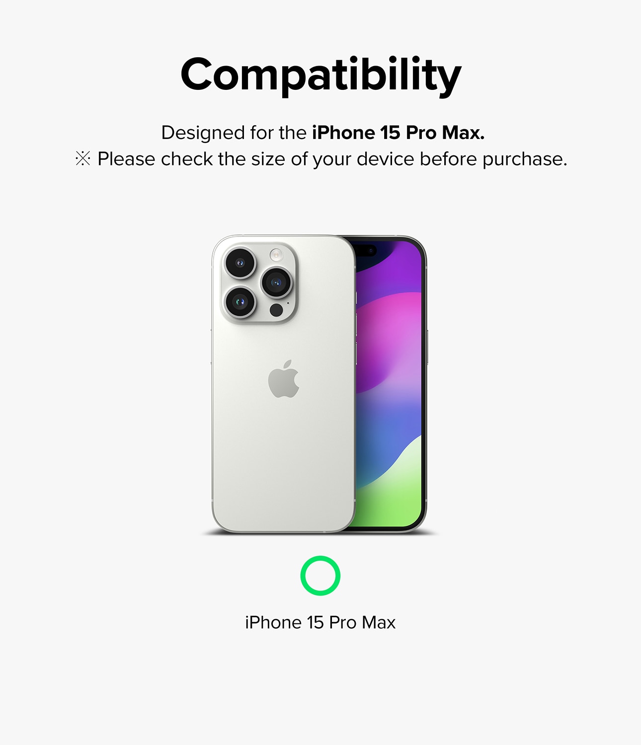 Camera Lens Frame Glass iPhone 15 Pro Max Svart