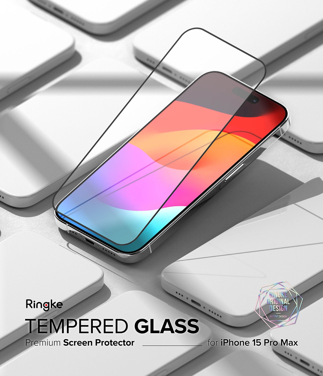 Ringke Easy Slide Glass (2-pack) iPhone 15 Pro Max