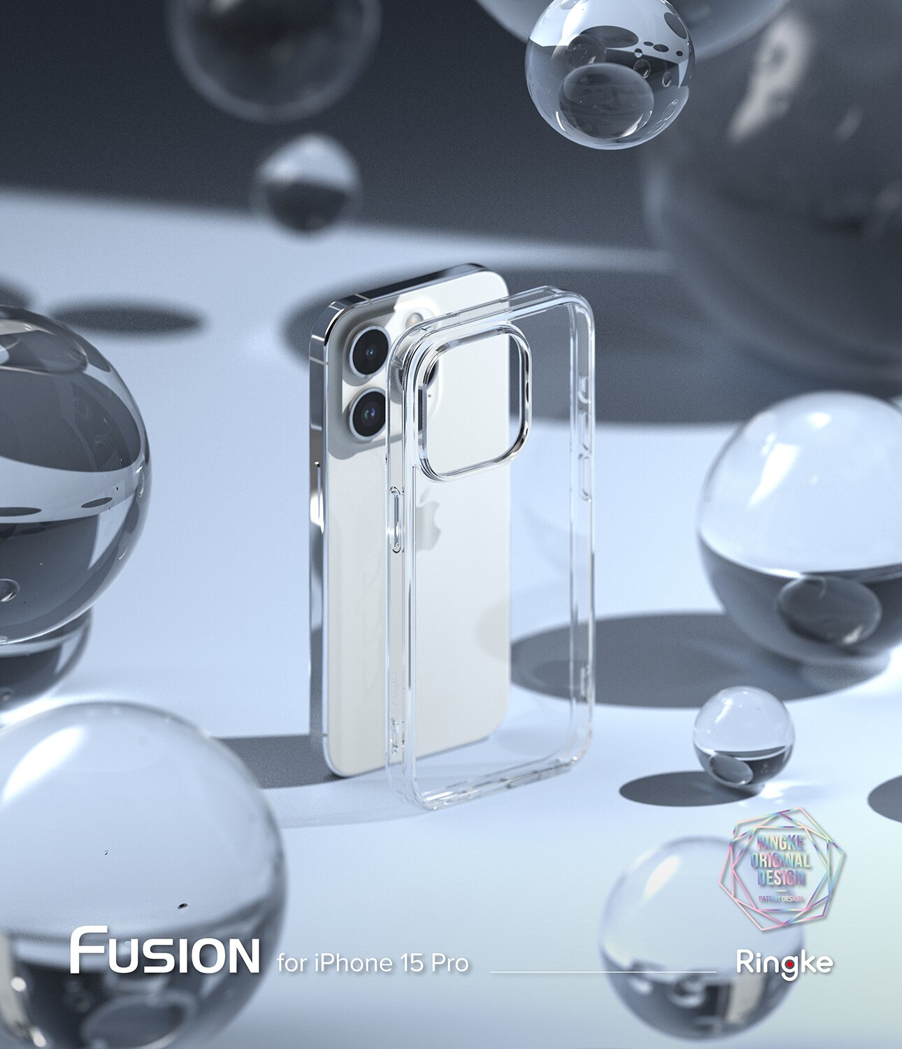 Fusion Case iPhone 15 Pro Genomskinlig