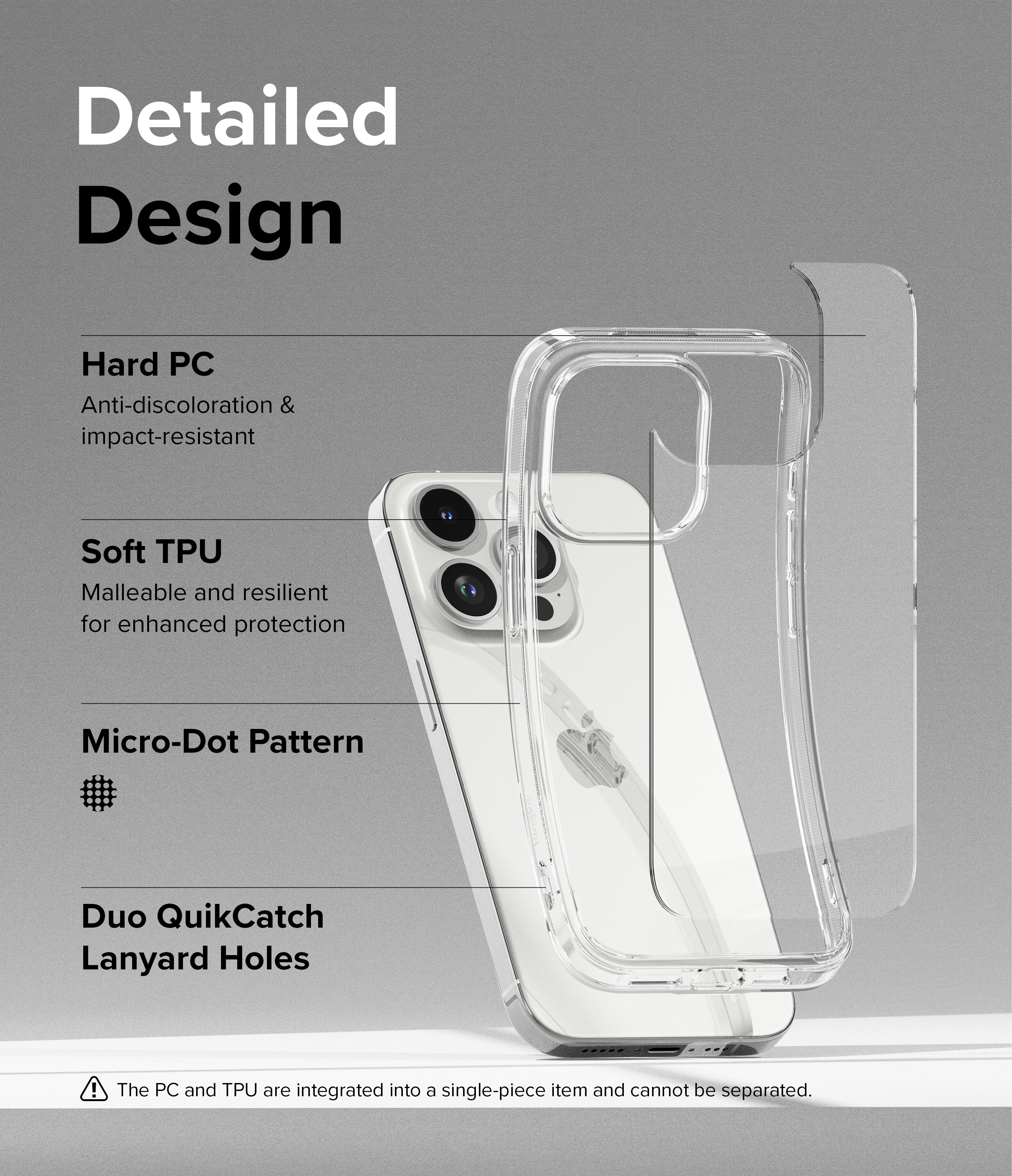 Fusion Case iPhone 15 Pro Max Genomskinlig