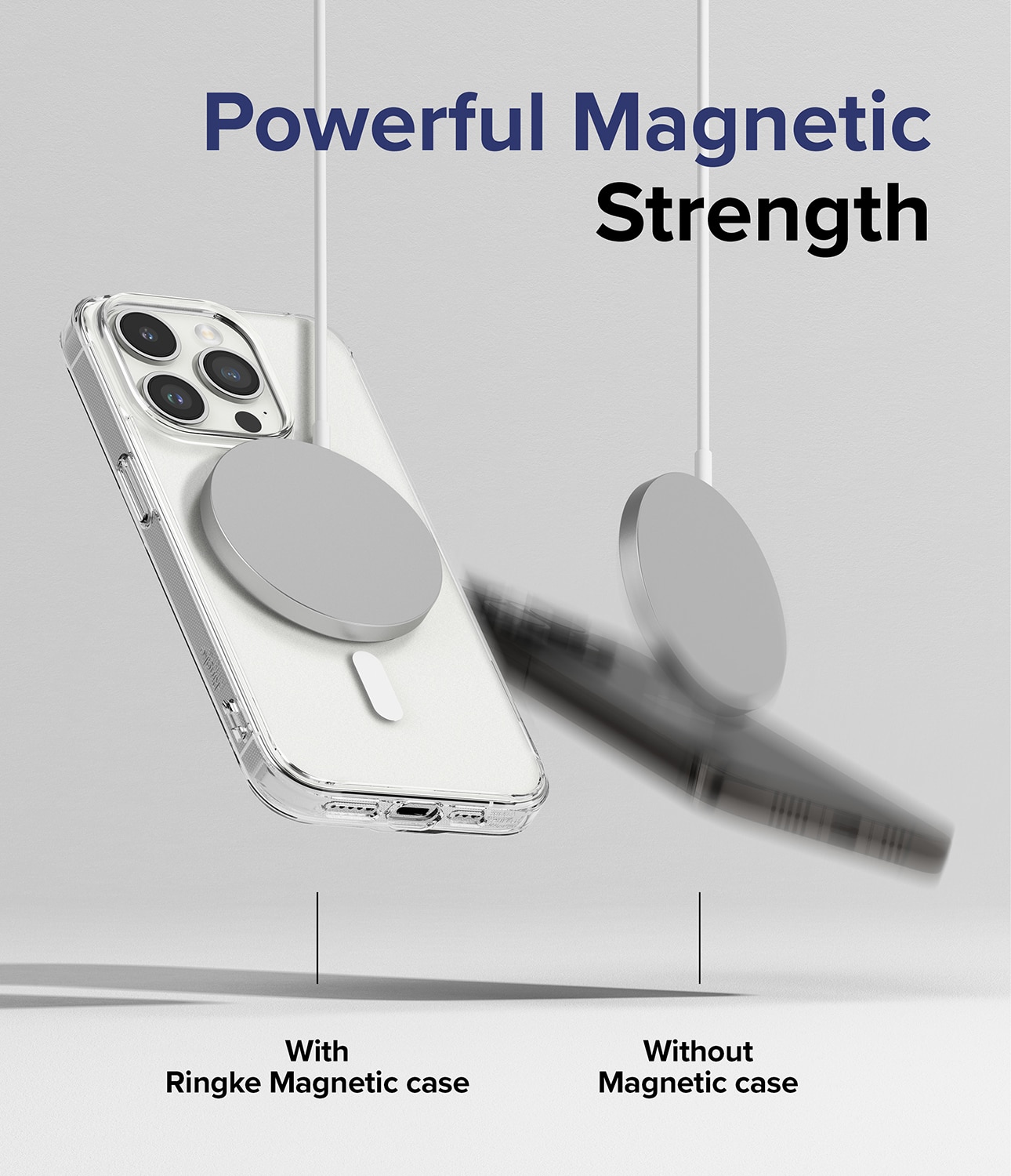 Fusion Magnetic Case iPhone 15 Pro Matt transparent