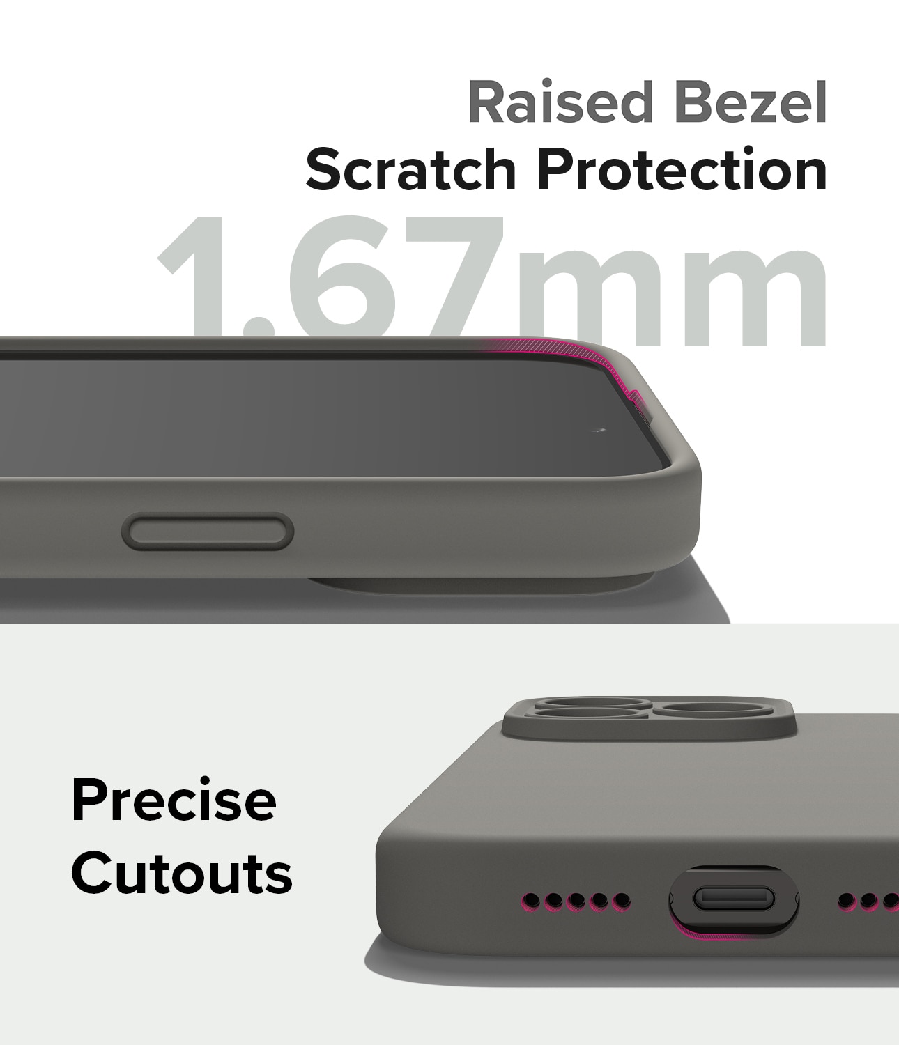 Silicone Magnetic Case iPhone 15 Pro Gray