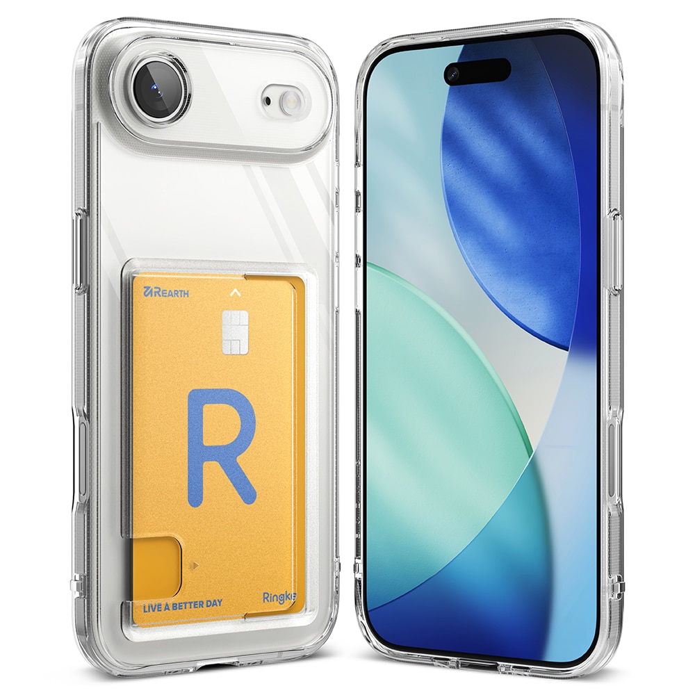 Fusion Card Case iPhone 17 Air Genomskinlig