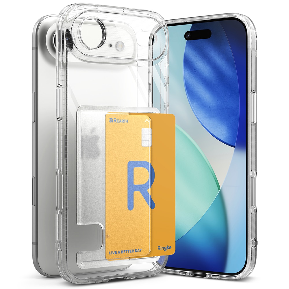 Fusion Card Case iPhone 17 Air Genomskinlig