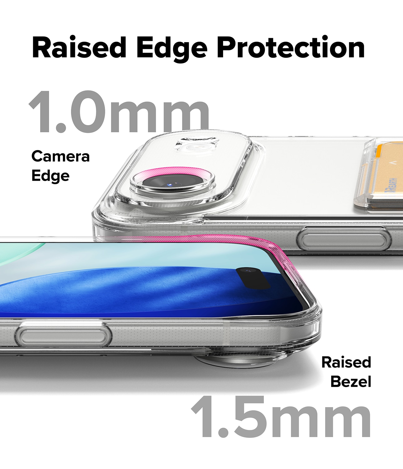 Fusion Card Case iPhone 17 Air Genomskinlig