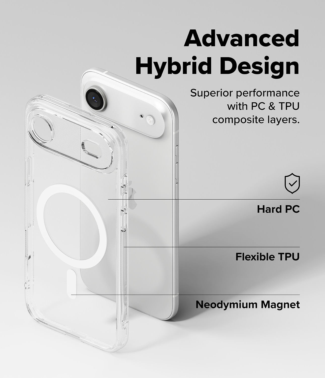 Fusion Magnetic Case iPhone Air Genomskinlig