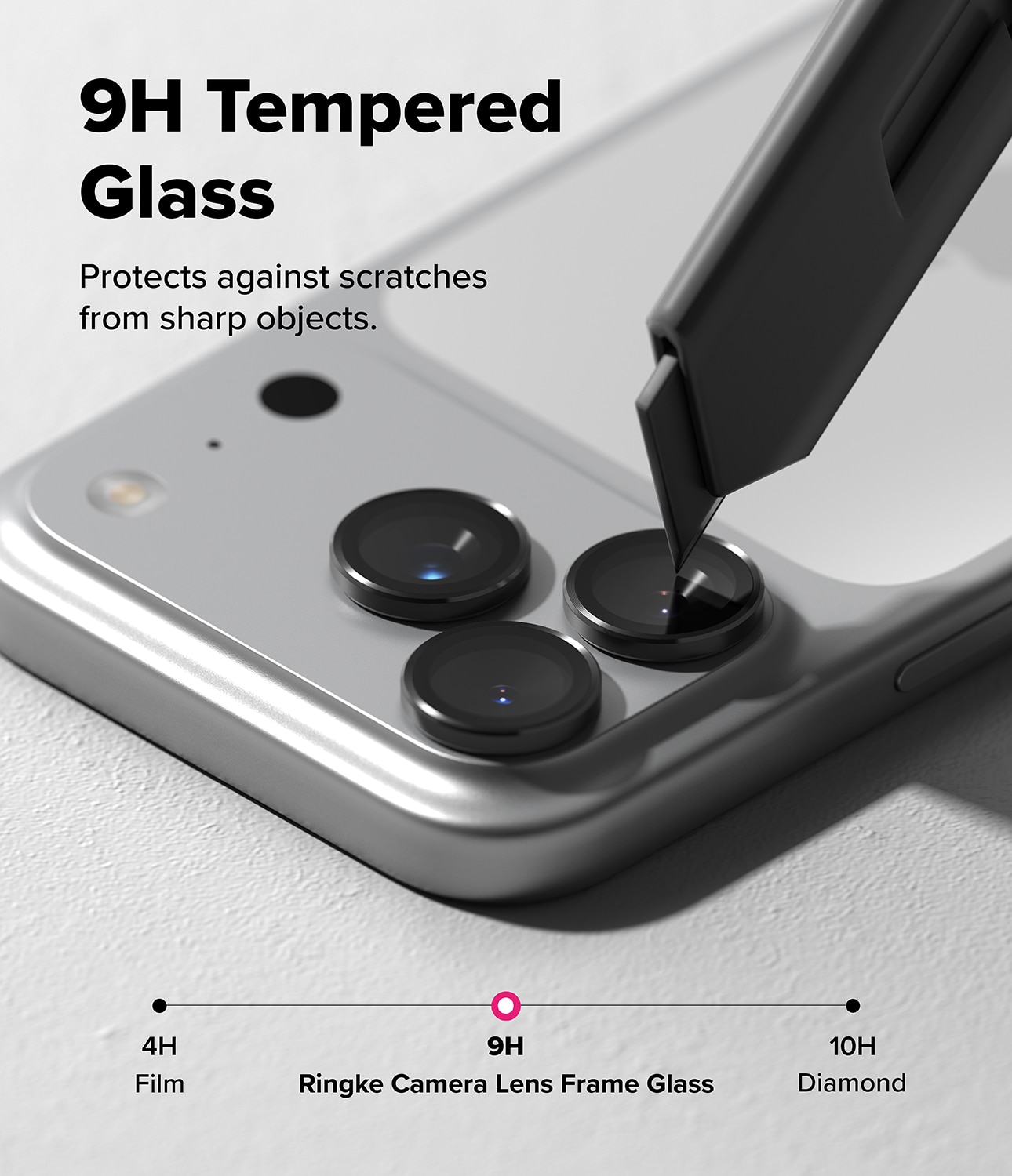 Camera Lens Frame Glass (2-pack) iPhone 17 Pro Max Black