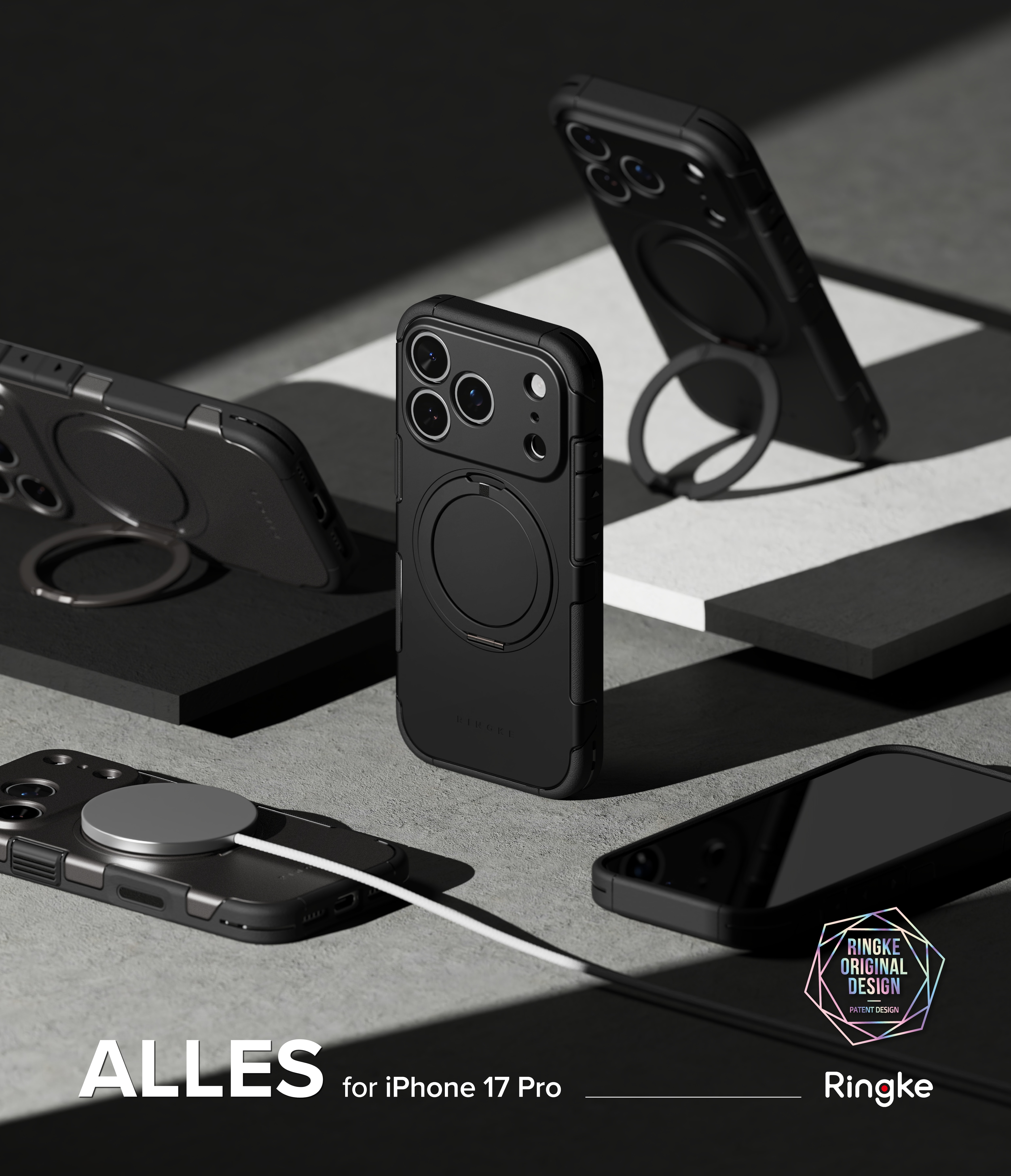 Alles Magnetic Case iPhone 17 Pro Svart