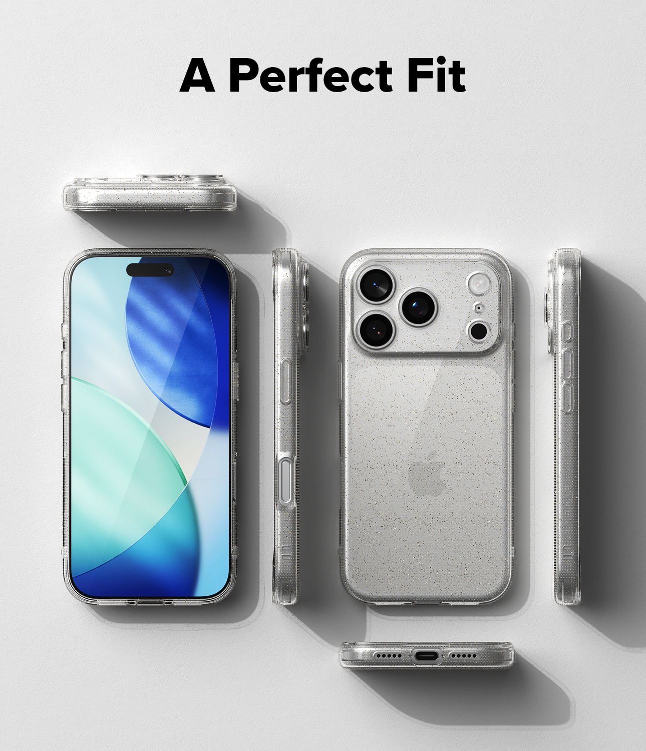 Air Case iPhone 17 Pro Max Glitter Clear