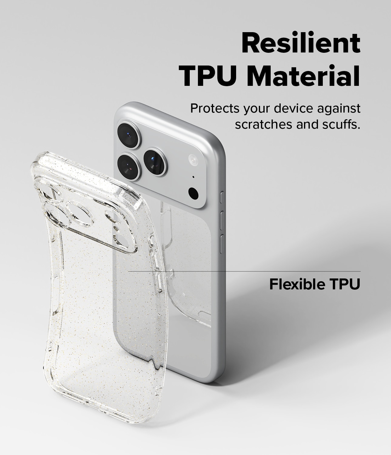 Air Case iPhone 17 Pro Max Glitter Clear