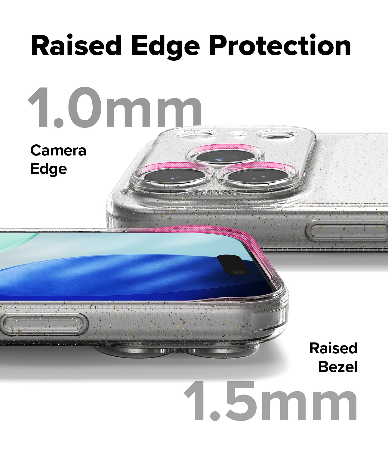 Air Case iPhone 17 Pro Max Glitter Clear