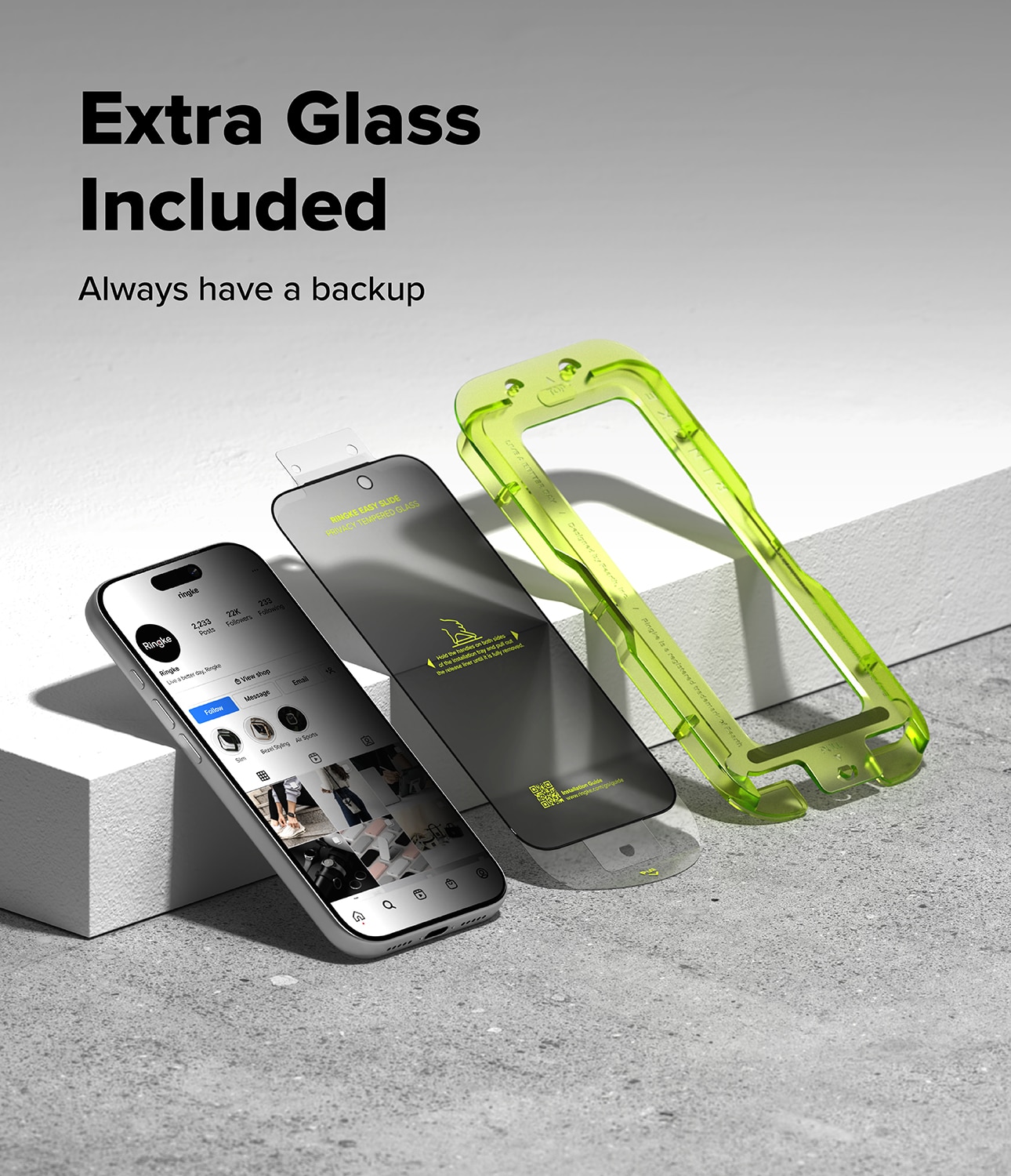Easy Slide Privacy Glass (2-pack) iPhone 17 Pro Max