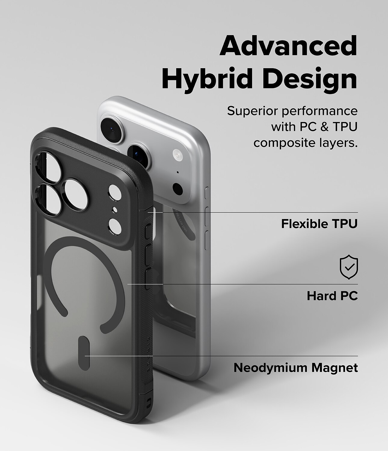 Fusion Bold Magnetic MagSafe Case iPhone 17 Pro Max Matte Black