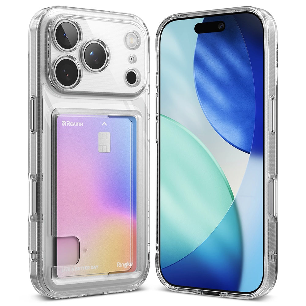Fusion Card Case iPhone 17 Pro Max Genomskinlig