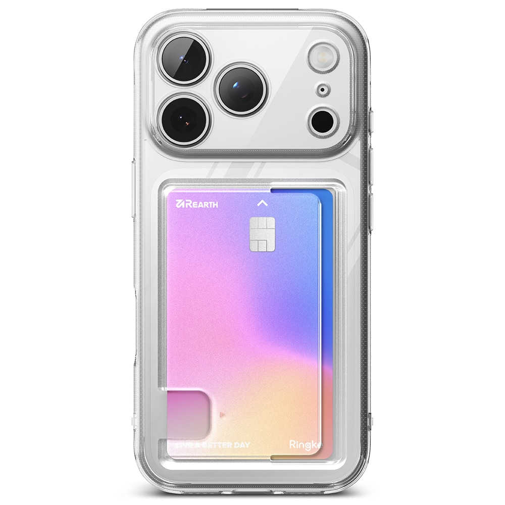 Fusion Card Case iPhone 17 Pro Genomskinlig