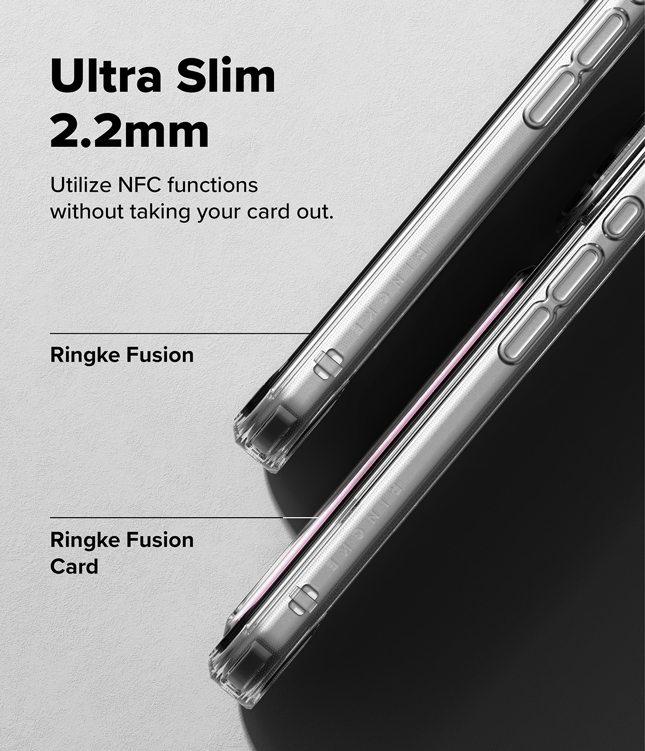Fusion Card Case iPhone 17 Pro Max Genomskinlig