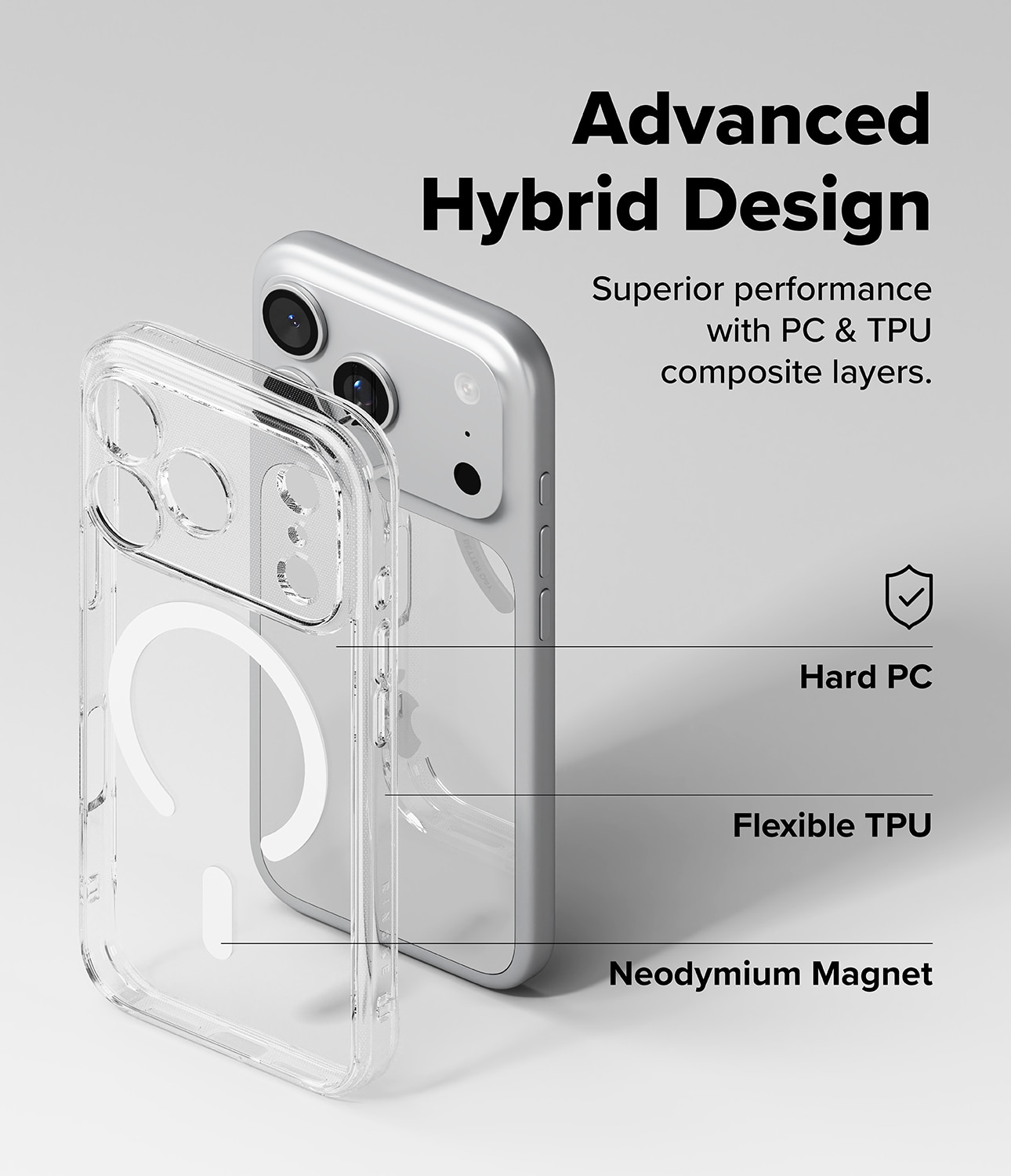 Fusion Magnetic Case iPhone 17 Pro Max Genomskinlig