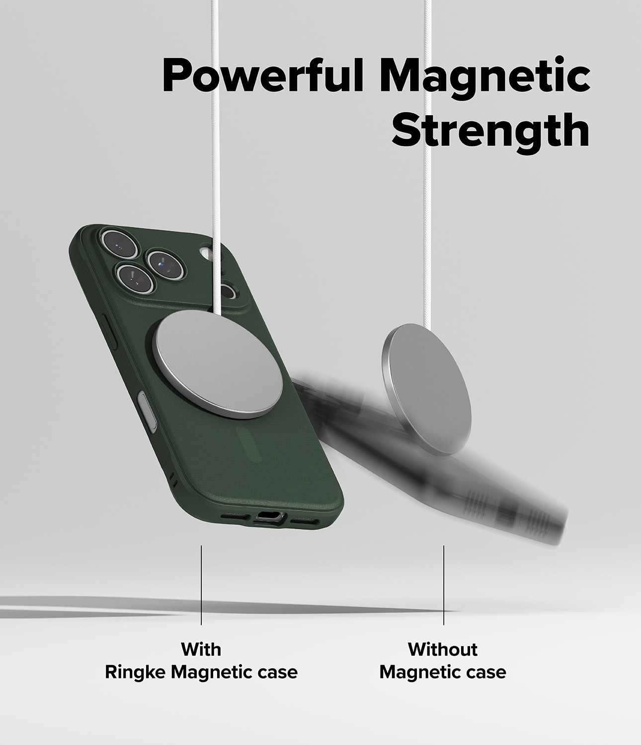 Onyx Magnetic Case iPhone 17 Pro Dark Green