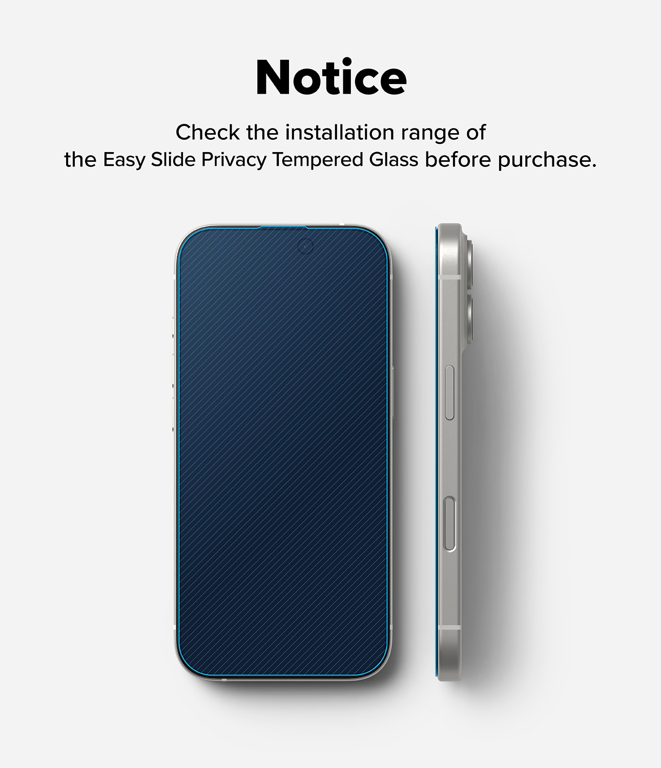 Easy Slide Privacy Glass (2-pack) iPhone 17