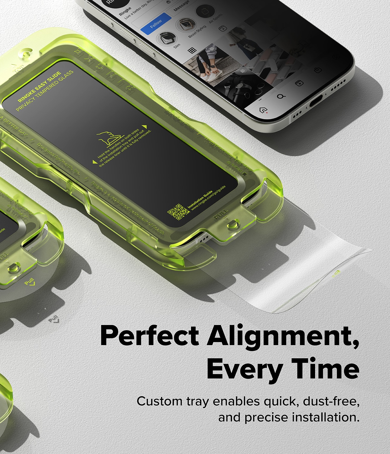 Easy Slide Privacy Glass (2-pack) iPhone 17