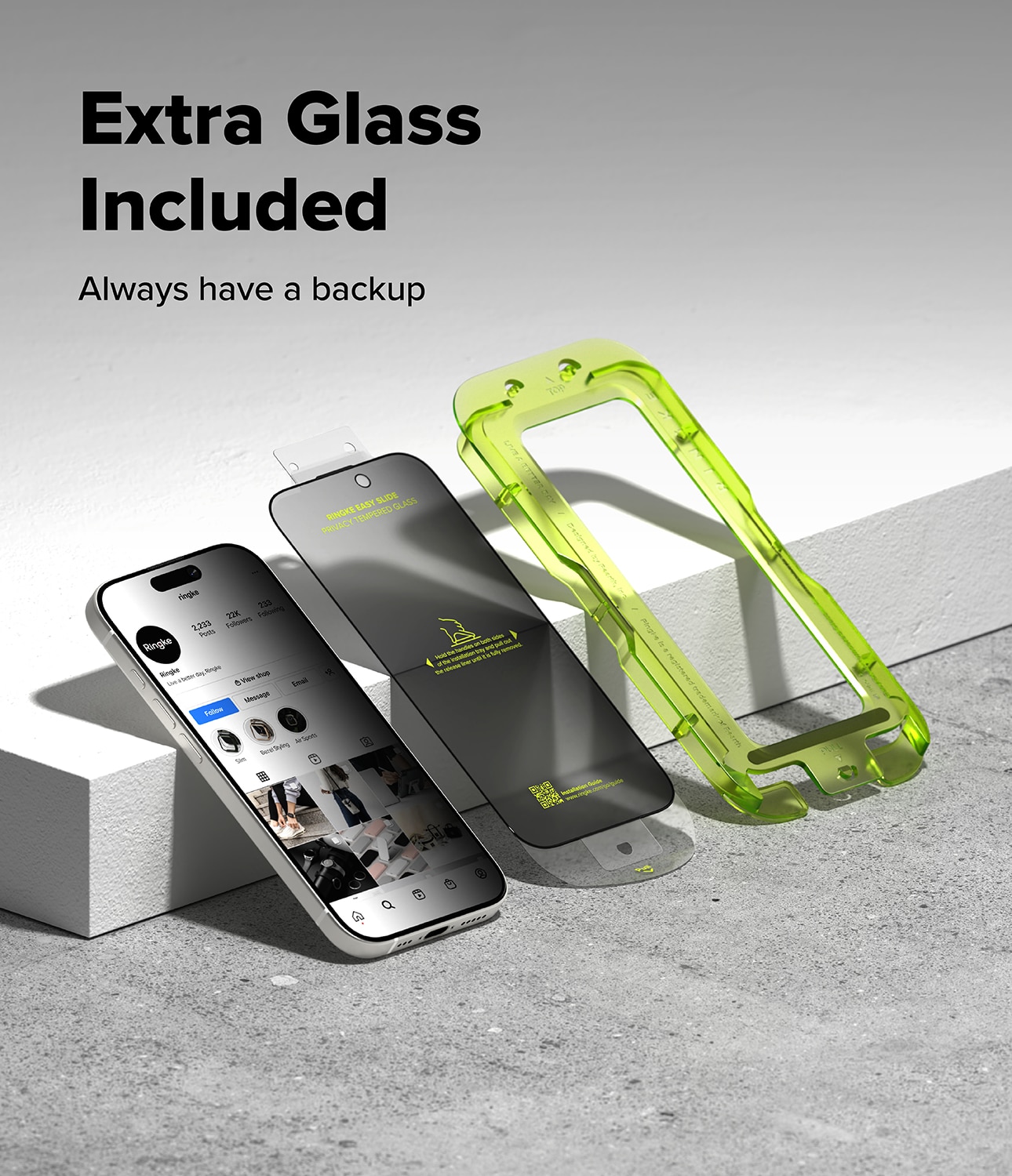 Easy Slide Privacy Glass (2-pack) iPhone 17