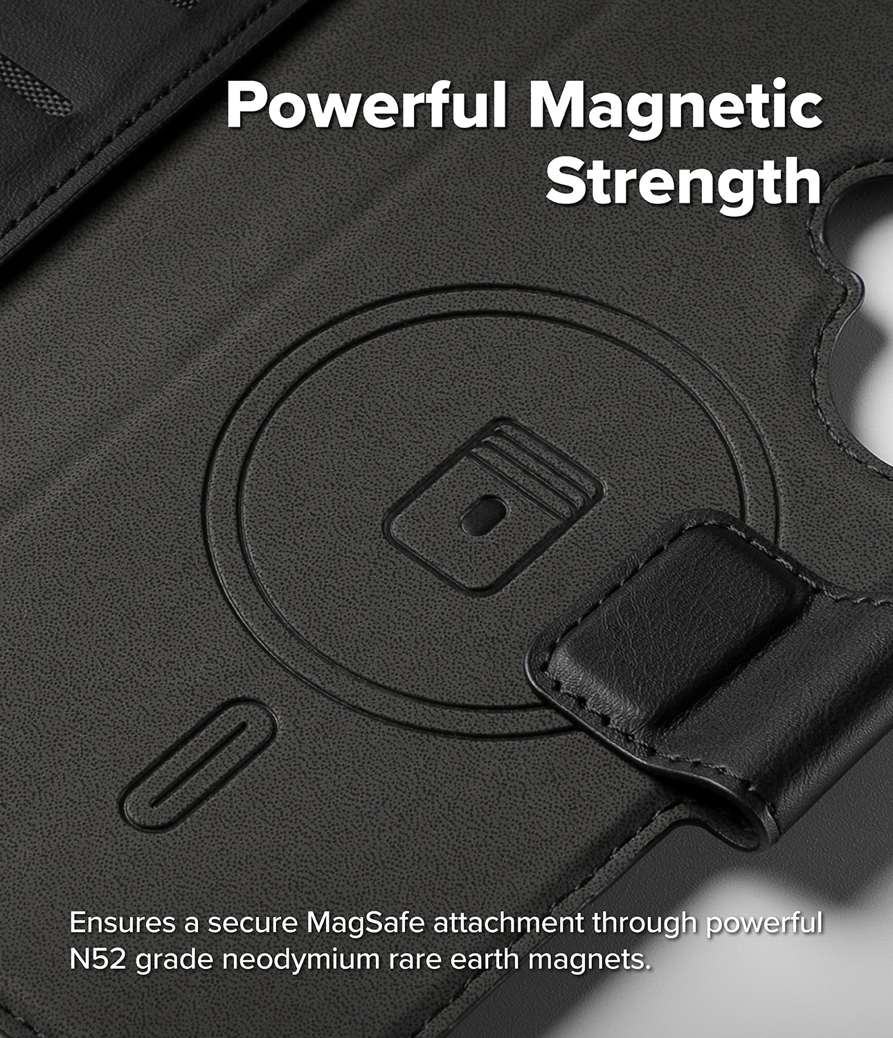 Folio Grip Wallet Magnetic iPhone 17 Black