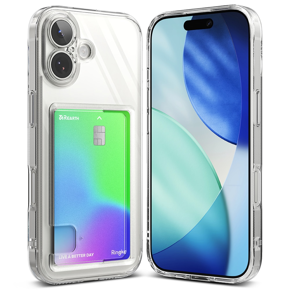 Fusion Card Case iPhone 17 Genomskinlig