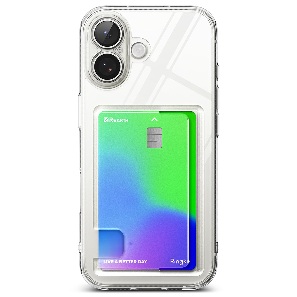 Fusion Card Case iPhone 17 Genomskinlig