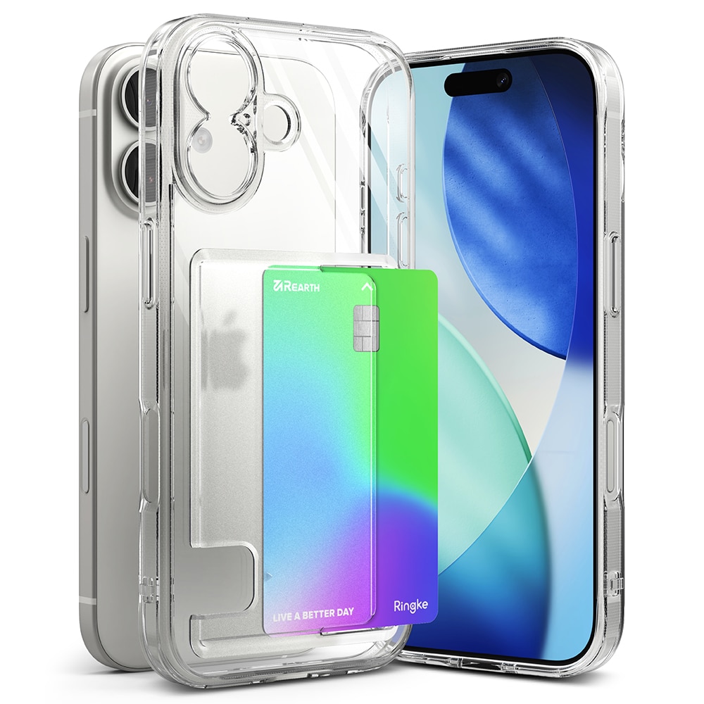 Fusion Card Case iPhone 17 Genomskinlig