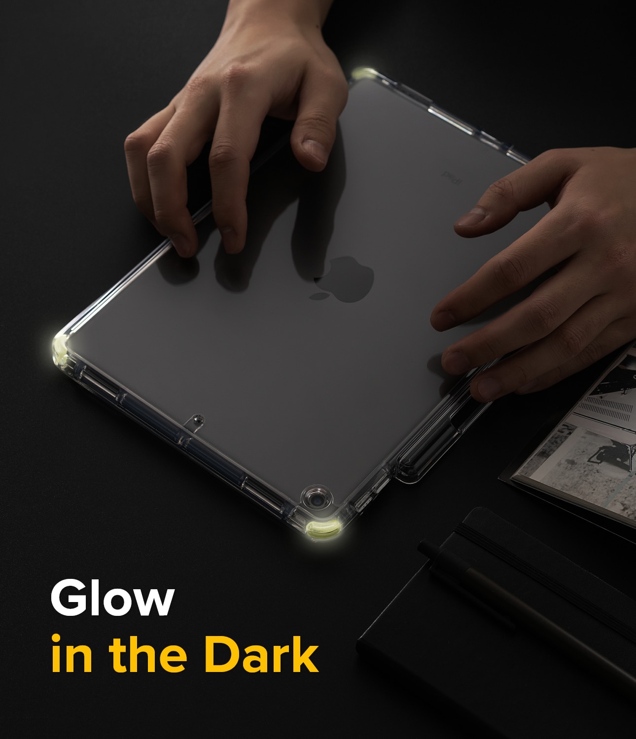 Fusion Plus Case iPad 10.2 9th Gen (2021) White/Lime Glow