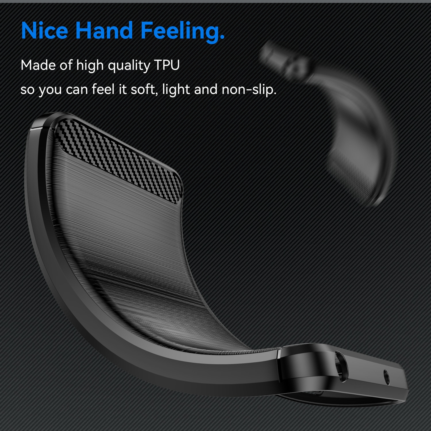 Asus Zenfone 11 Ultra Skal TPU Brushed Svart